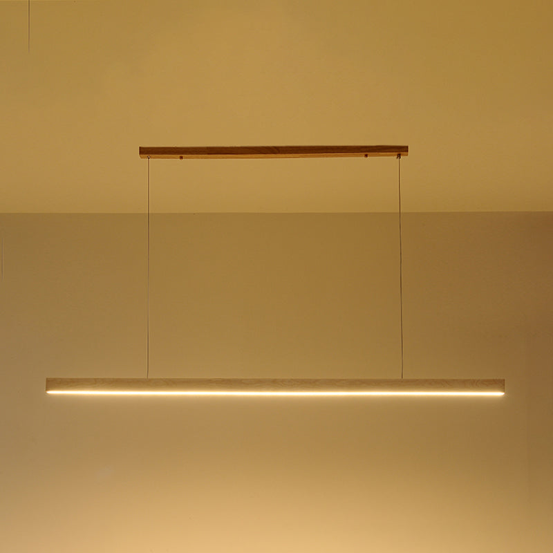 1 Light Linear Island Lighting Fixtures Contemporary Wood Island Light Fixtures