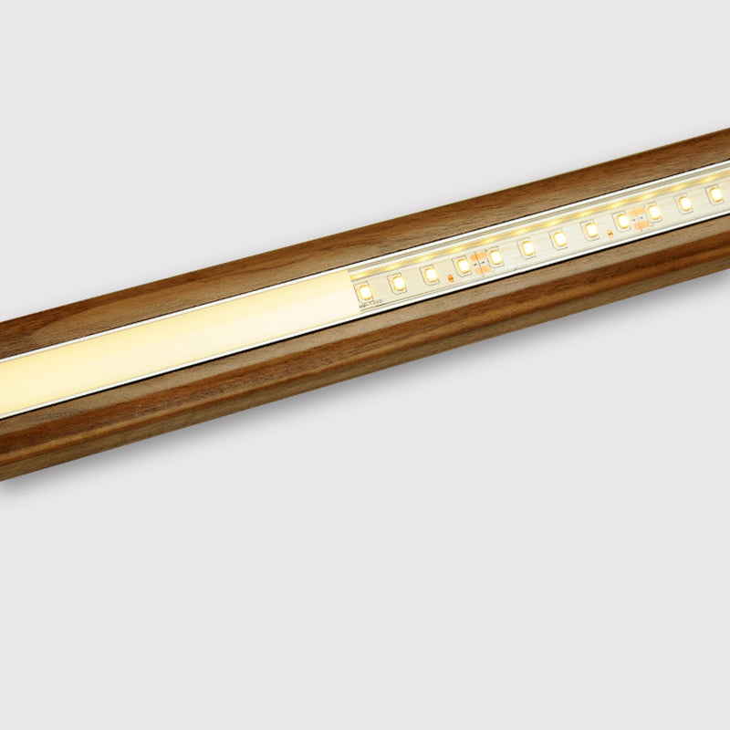 1 Light Linear Island Lighting Fixtures Contemporary Wood Island Light Fixtures