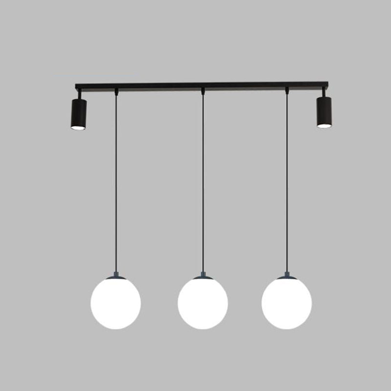 5 luminaires d'éclairage léger de l'île de cylindre