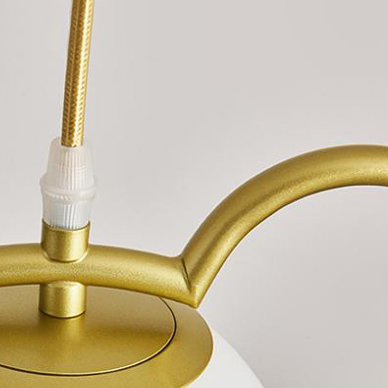 Sphere Island Lighting Accesors Ideas de iluminación de la isla de vidrio contemporáneo en oro