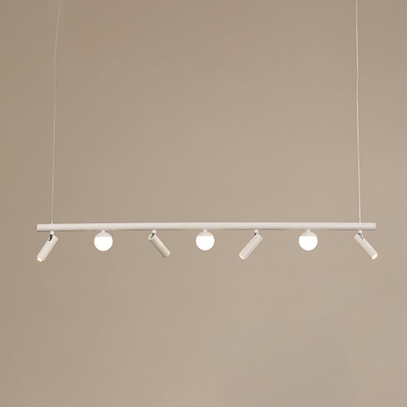 Cylinder Island Lighting Fixtures Contemporary Metal Island Pendant Light for Kitchen