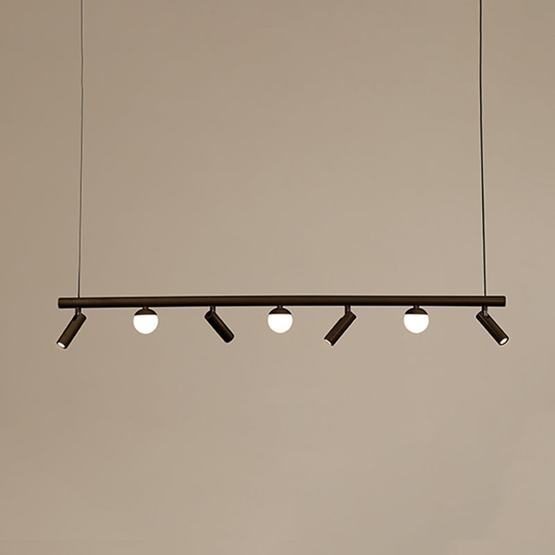 Cylinder Island Lighting Fixtures Contemporary Metal Island Pendant Light for Kitchen