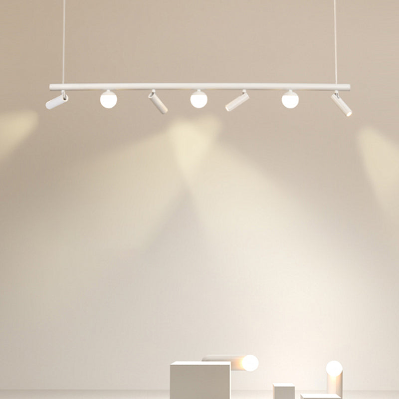 Cylinder Island Lighting Fixtures Contemporary Metal Island Pendant Light for Kitchen