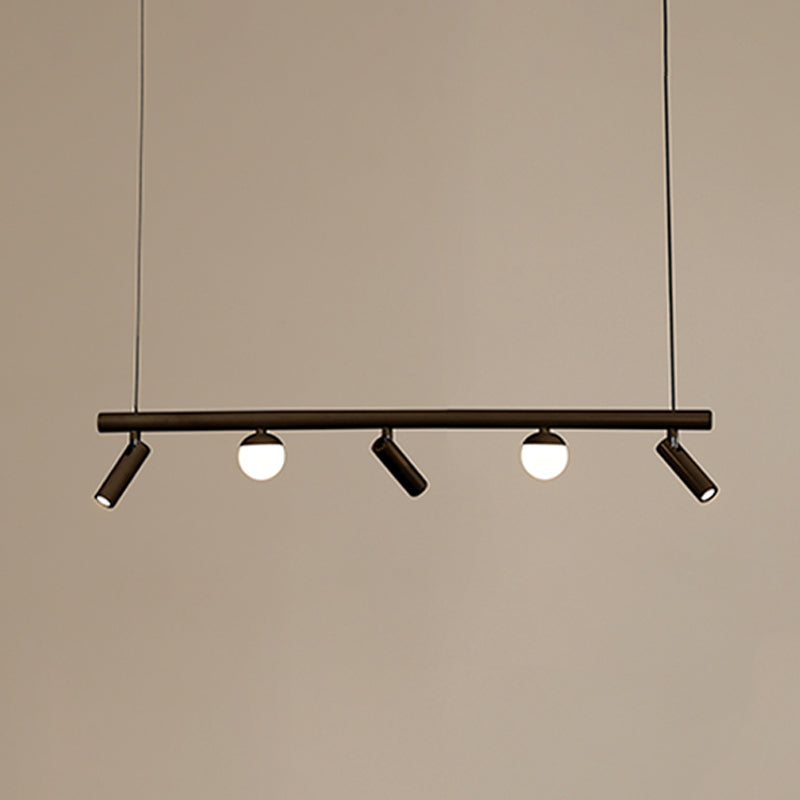 Cylinder Island Lighting Fixtures Contemporary Metal Island Pendant Light for Kitchen