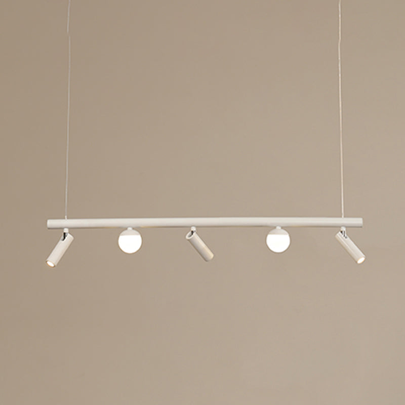 Cylinder Island Lighting Fixtures Contemporary Metal Island Pendant Light for Kitchen