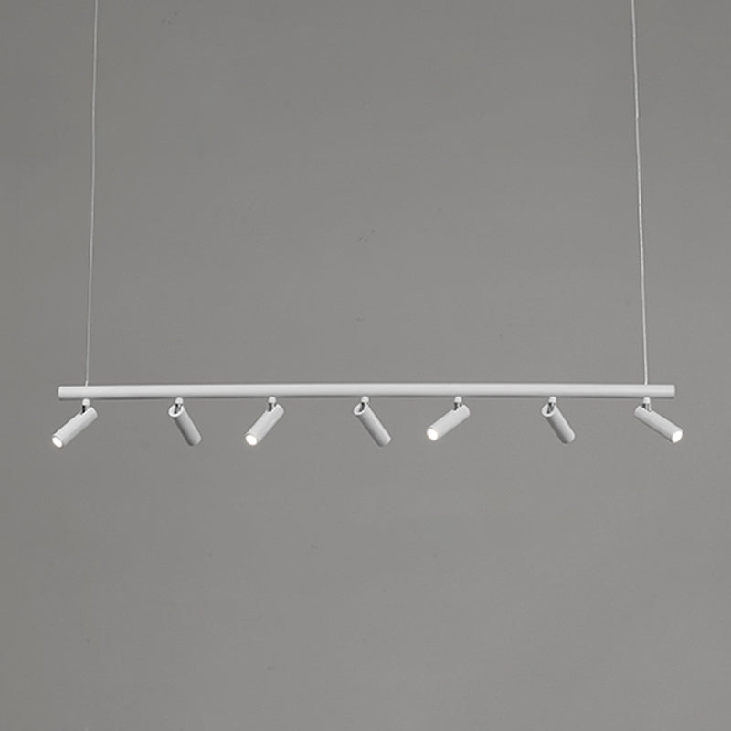 Cylinder Island Lighting Fixtures Contemporary Metal Island Pendant Light for Kitchen