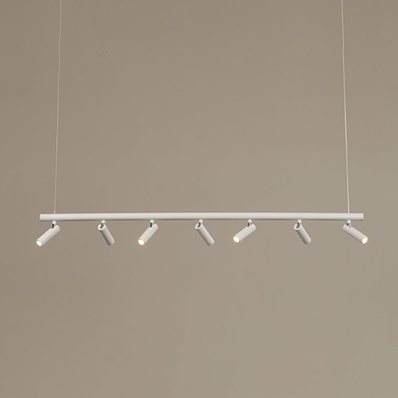 Cylinder Island Lighting Fixtures Contemporary Metal Island Pendant Light for Kitchen