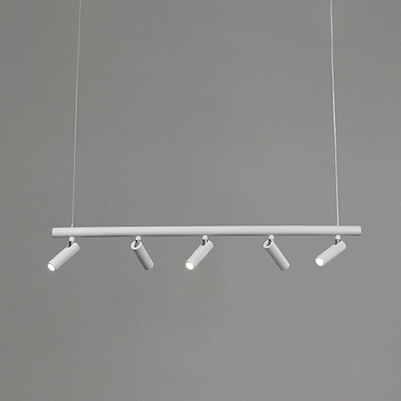 Cylinder Island Lighting Fixtures Contemporary Metal Island Pendant Light for Kitchen