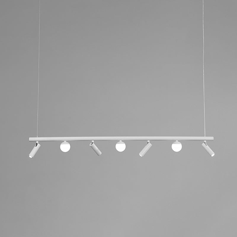 Cylinder Island Lighting Fixtures Contemporary Metal Island Pendant Light for Kitchen