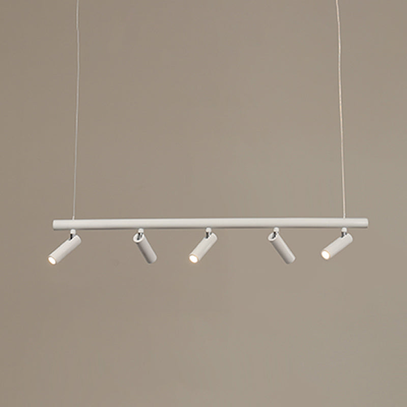 Cylinder Island Lighting Fixtures Contemporary Metal Island Pendant Light for Kitchen