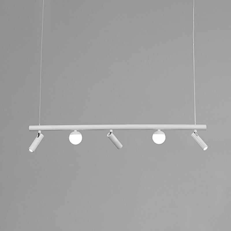 Cylinder Island Lighting Fixtures Contemporary Metal Island Pendant Light for Kitchen