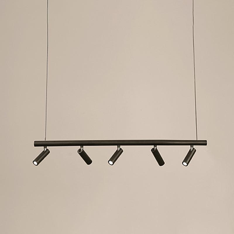 Cylinder Island Lighting Fixtures Contemporary Metal Island Pendant Light for Kitchen