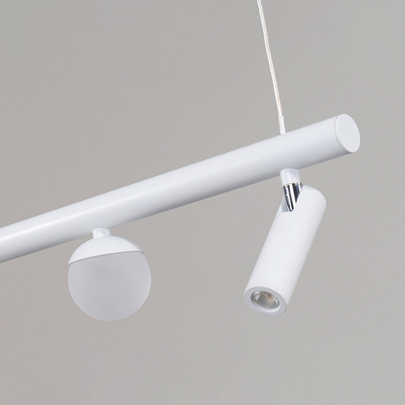 Cylinder Island Lighting Fixtures Contemporary Metal Island Pendant Light for Kitchen