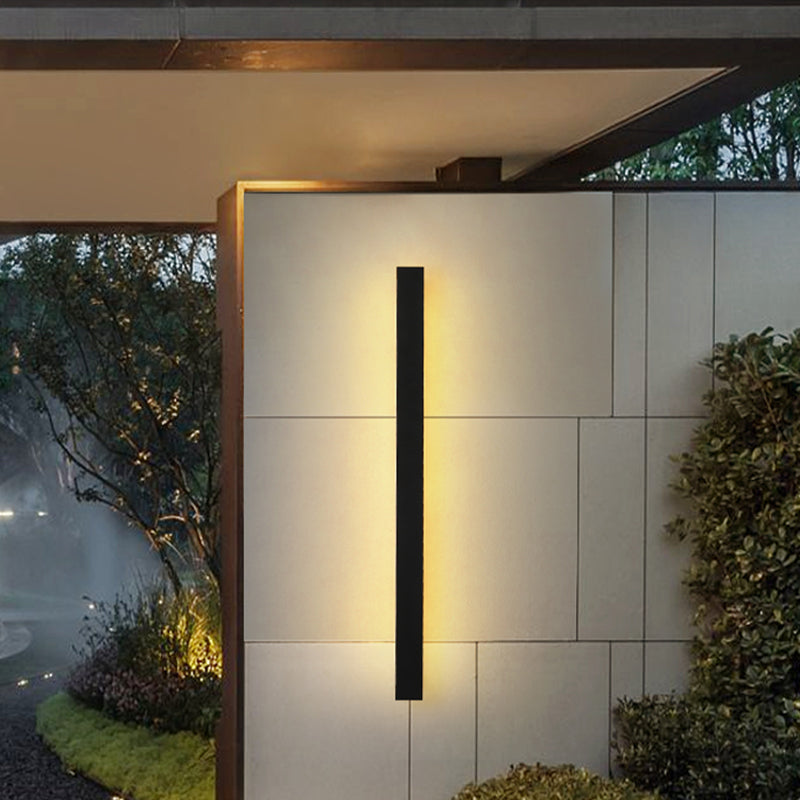 Forma lineal Luz de pared de metal Estilo moderno 1 Luz de luz de pared de luz