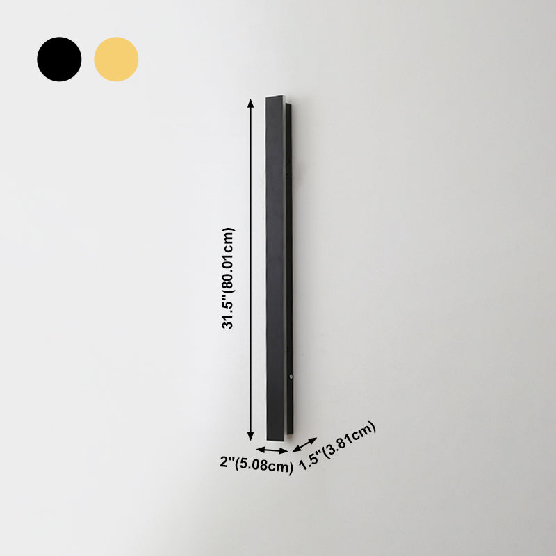 Forma lineal Luz de pared de metal Estilo moderno 1 Luz de luz de pared de luz