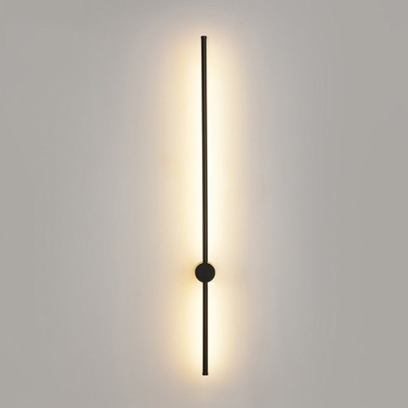 Forma de pared de metal de forma lineal estilo moderno de pared de 2 luces de luz de pared