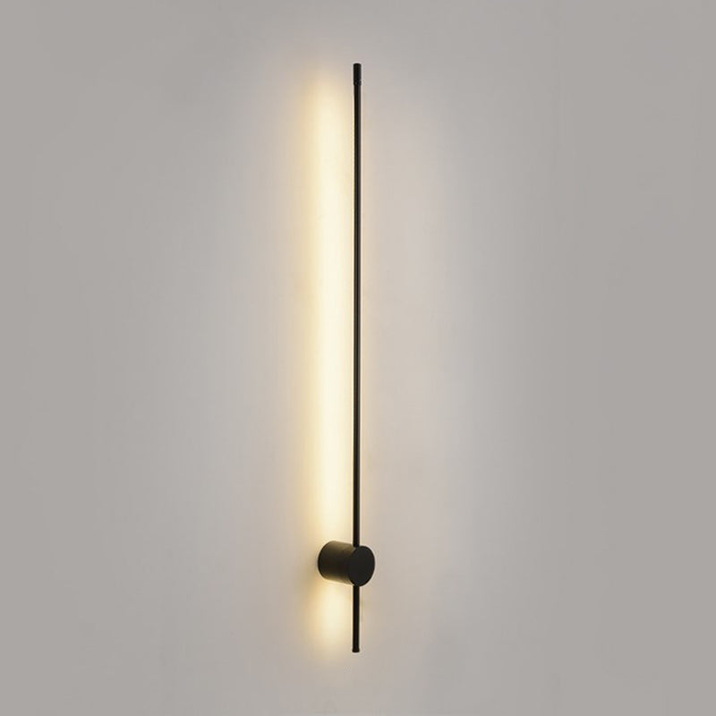 Forma de pared de metal de forma lineal estilo moderno de pared de 2 luces de luz de pared