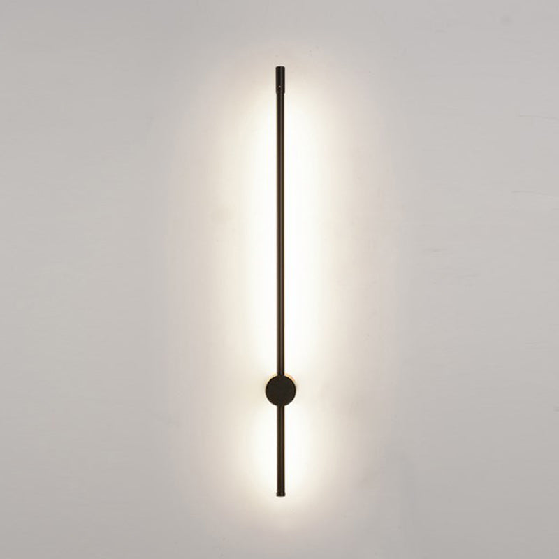 Forma de pared de metal de forma lineal estilo moderno de pared de 2 luces de luz de pared