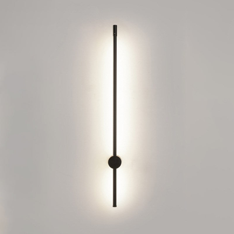 Forma de pared de metal de forma lineal estilo moderno de pared de 2 luces de luz de pared