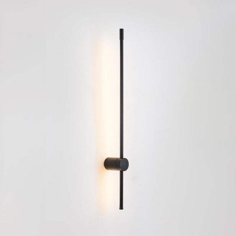 Forma de pared de metal de forma lineal estilo moderno de pared de 2 luces de luz de pared