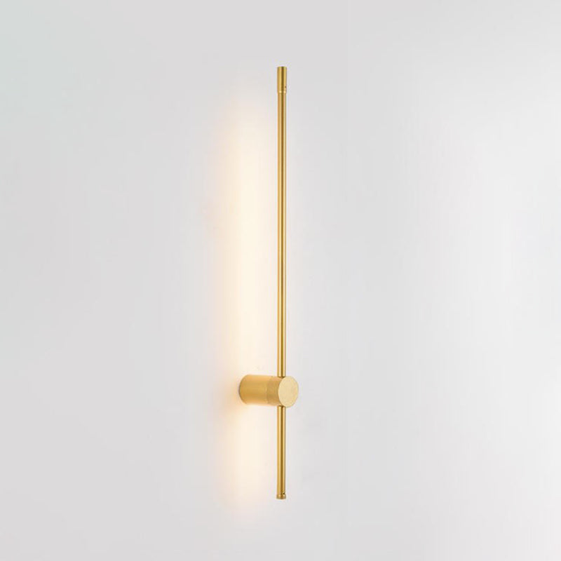 Forma de pared de metal de forma lineal estilo moderno de pared de 2 luces de luz de pared