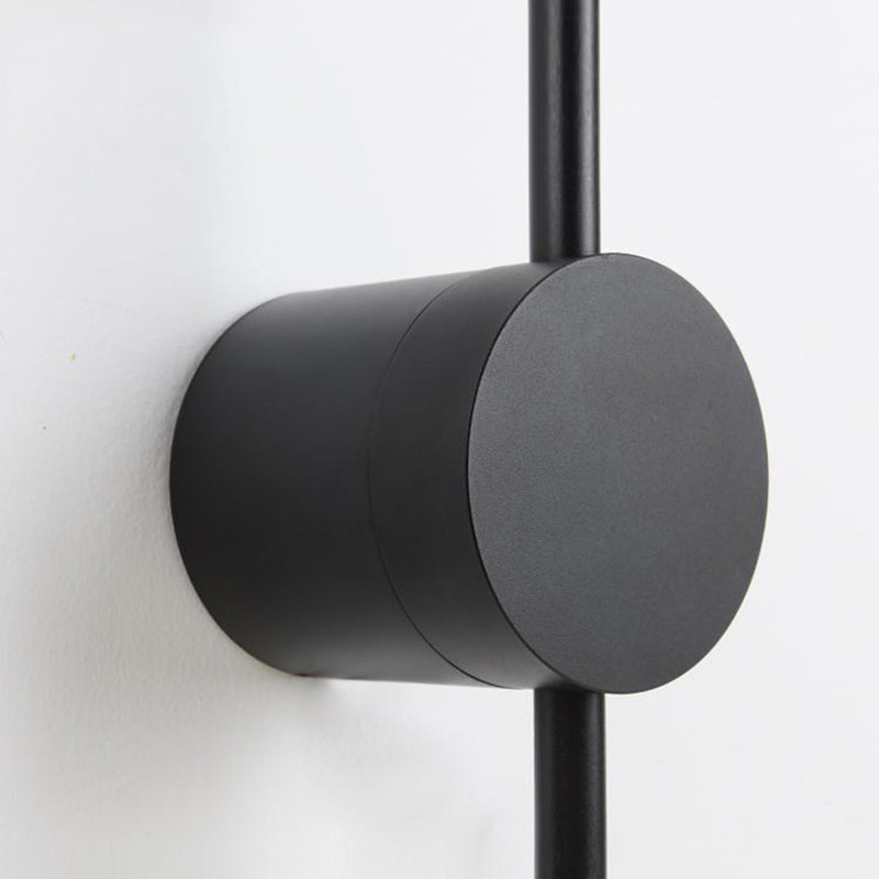 Forma de pared de metal de forma lineal estilo moderno de pared de 2 luces de luz de pared
