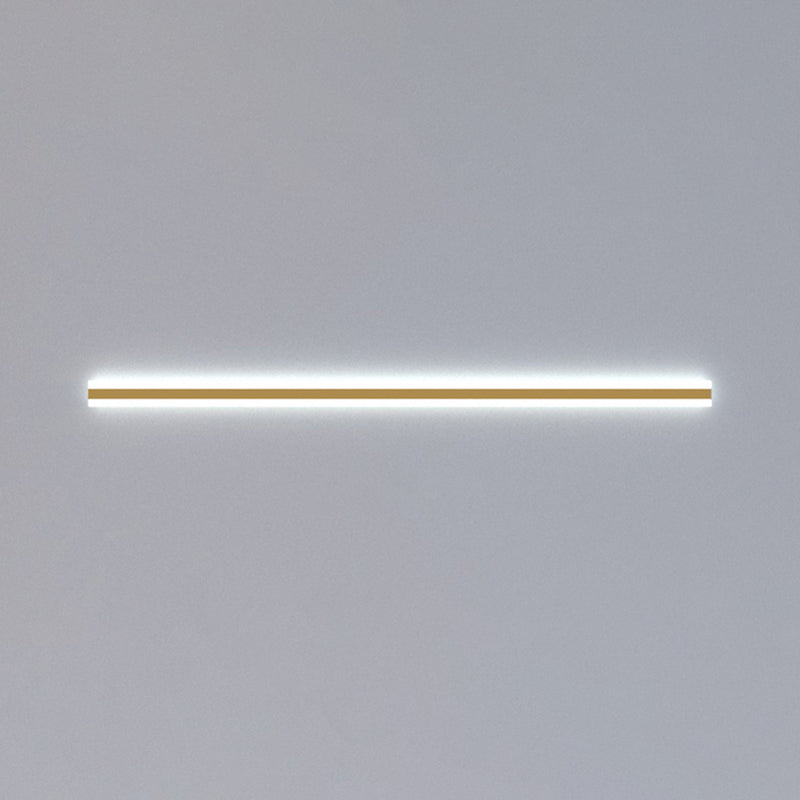 Forma lineal Luz de pared de metal Estilo moderno 1 Luz de montaje de pared de luz en oro