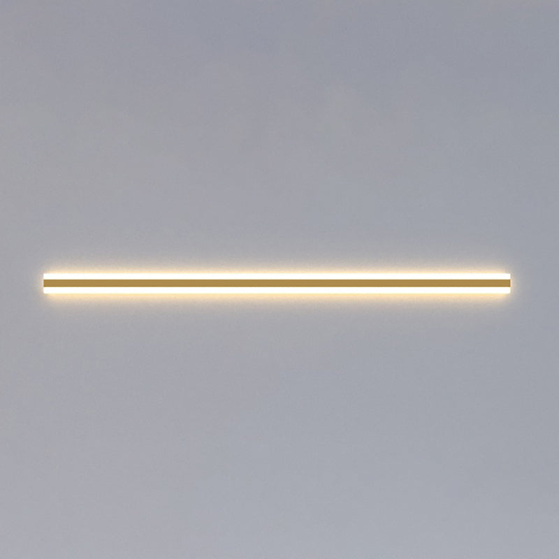 Forma lineal Luz de pared de metal Estilo moderno 1 Luz de montaje de pared de luz en oro