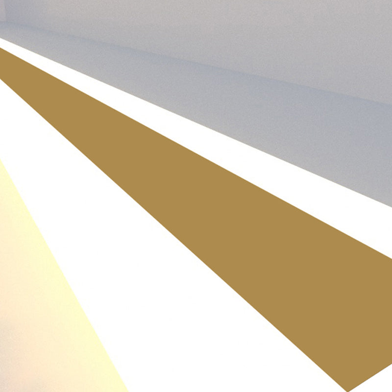 Forma lineal Luz de pared de metal Estilo moderno 1 Luz de montaje de pared de luz en oro