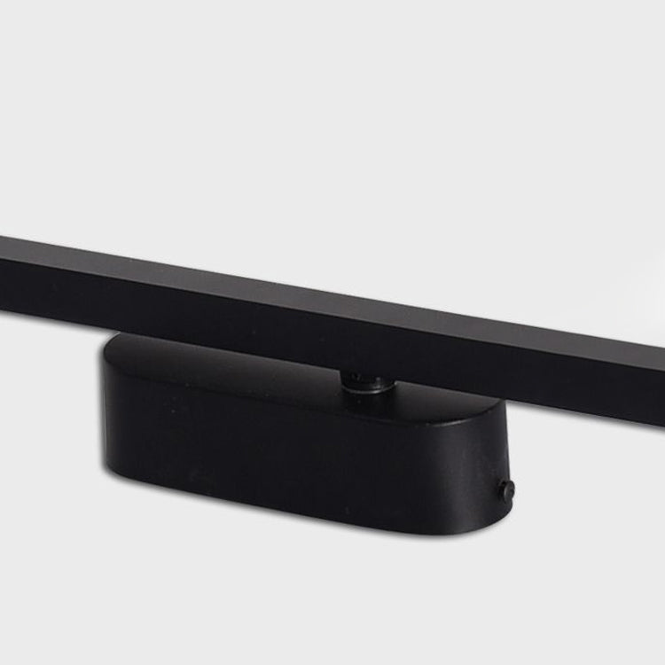 Forma lineal Luz de pared de metal Estilo moderno de 2 luces Luz de pared de pared en negro