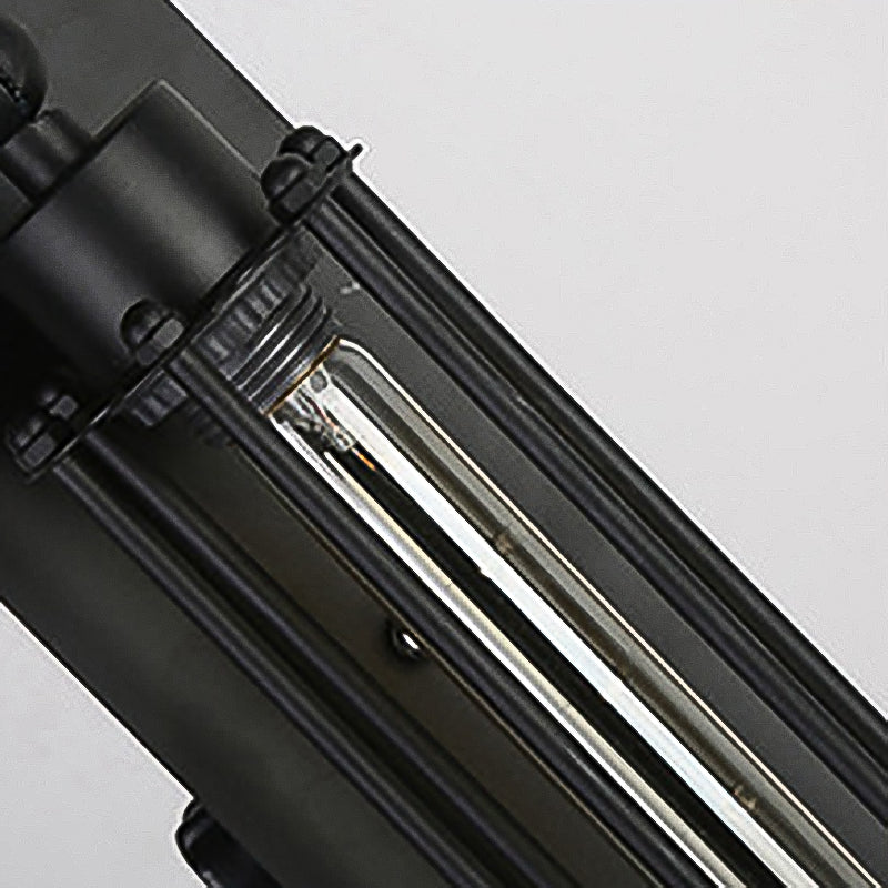 Illuminazione da parete rettangolo metallica in stile industriale 1 lampada da parete leggera