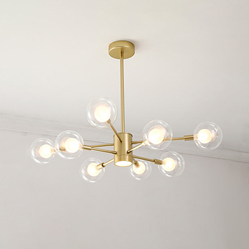 Lampade a sospensione del vetro trasparente moderno nordico per soggiorno per soggiorno