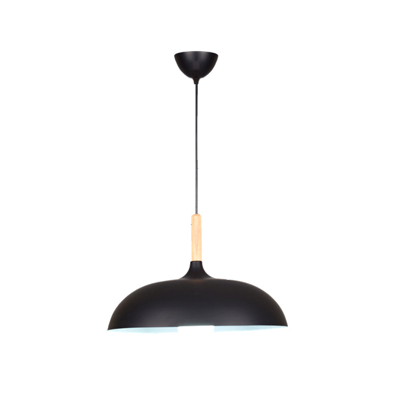 Pot Cover Forme Hanging Lighting Modern Style Metal 1-Light Pendant le restaurant