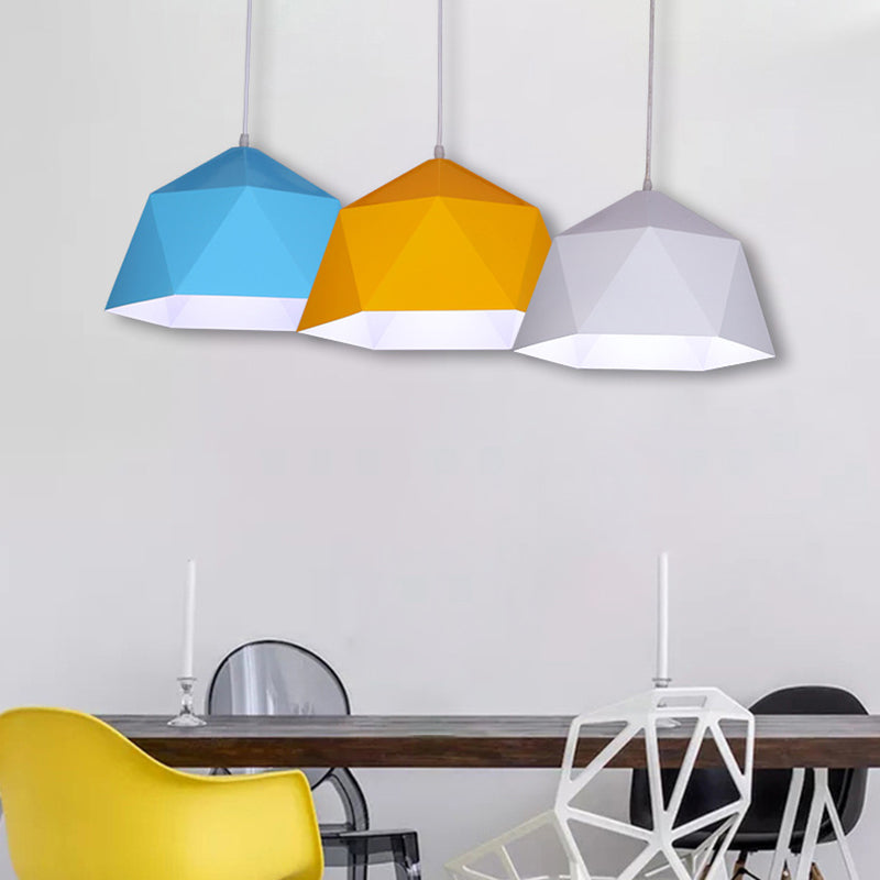 Bowl Shape Hanging Lighting Modern Style Metal 1 Light Pendant Lamp for Clothing Store