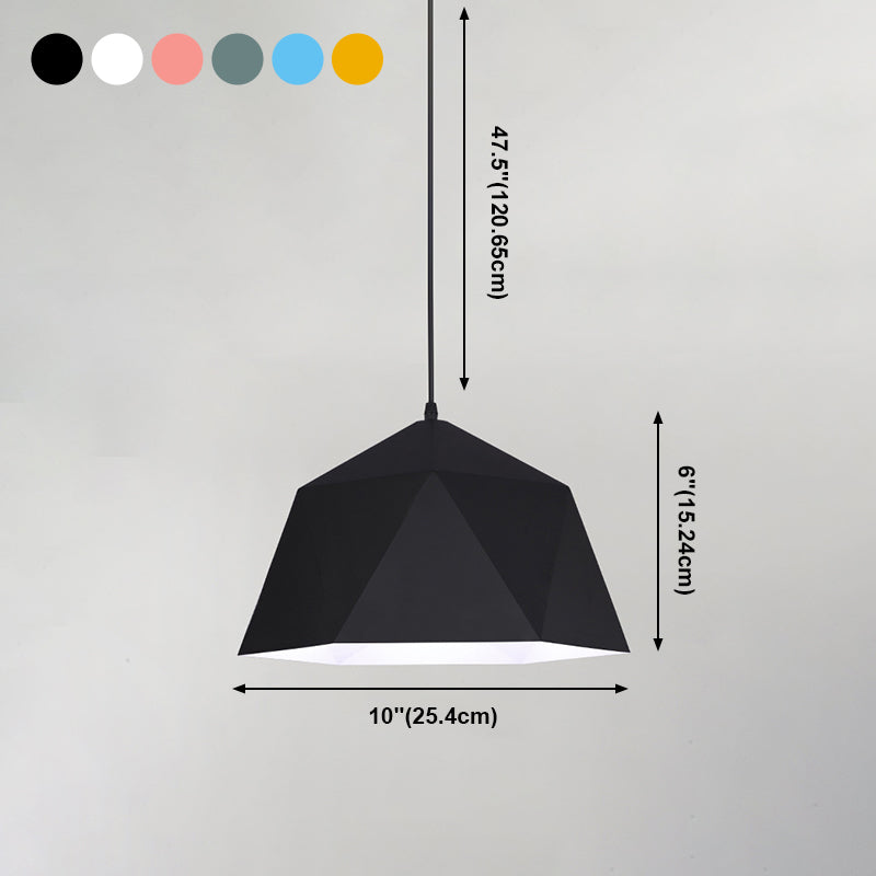 Bowl Shape Hanging Lighting Modern Style Metal 1 Light Pendant Lamp for Clothing Store