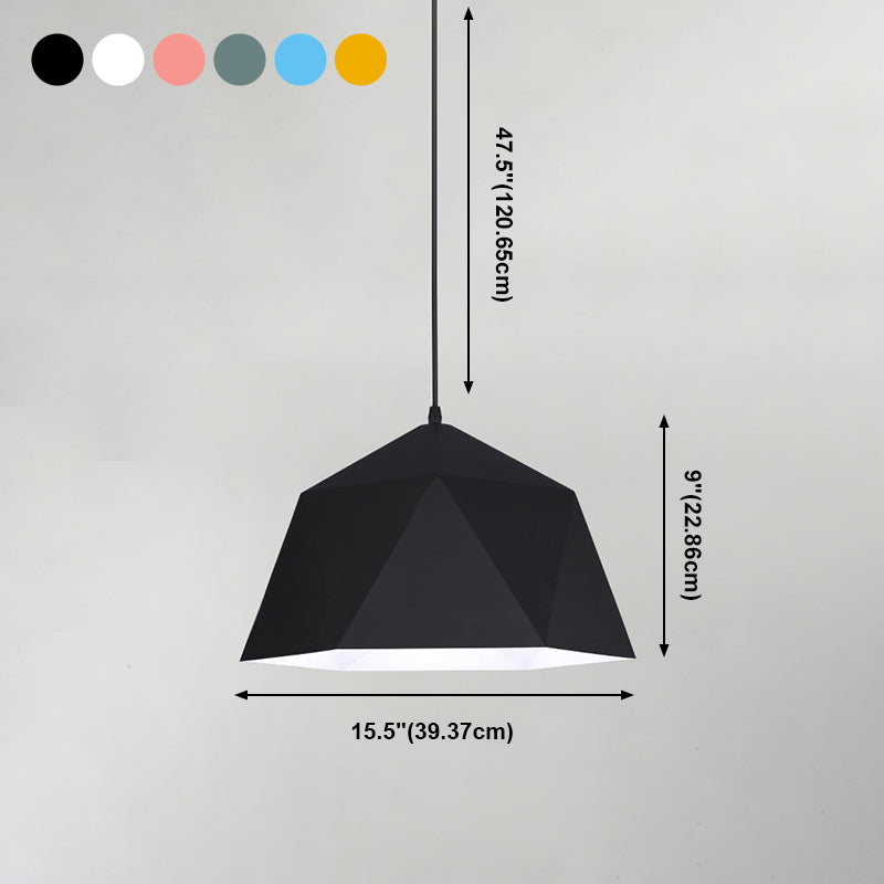 Bowl Shape Hanging Lighting Modern Style Metal 1 Light Pendant Lamp for Clothing Store