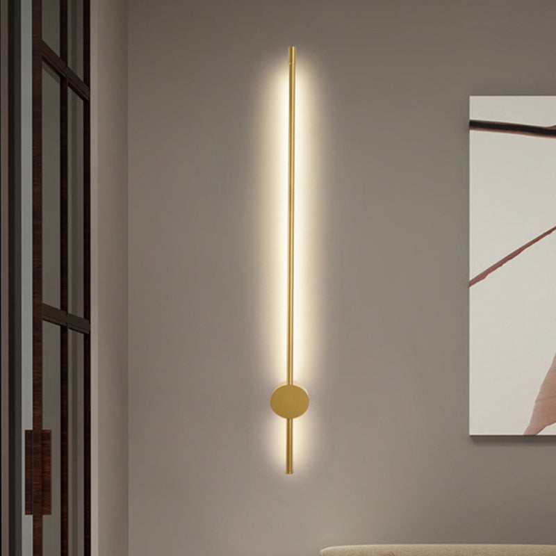 Forma de forma lineal Luz de pared de metal Modern Simple Style 2 luces de montaje de pared Luz de luz de luz