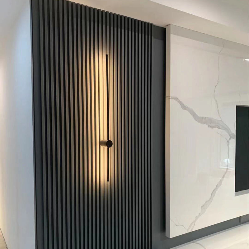 Forma de forma lineal Luz de pared de metal Modern Simple Style 2 luces de montaje de pared Luz de luz de luz