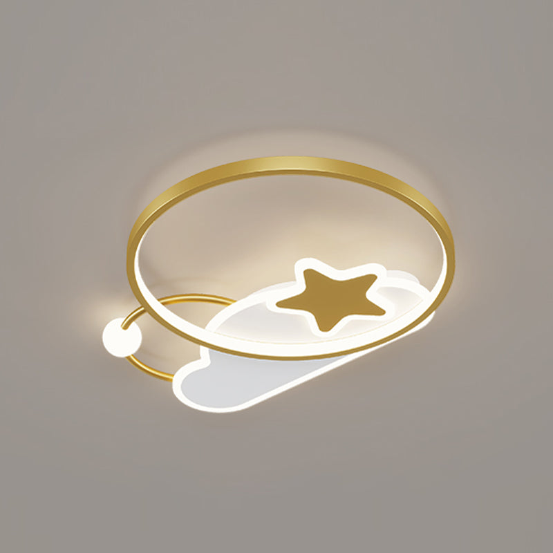 Modern Flush Mounted Ceiling Lights with Acrylic Shade LED Flush Mount Ceiling Lighting