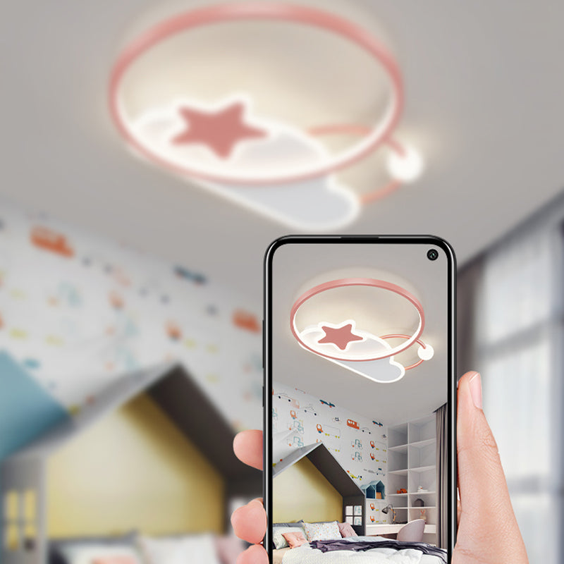 Modern Flush Mounted Ceiling Lights with Acrylic Shade LED Flush Mount Ceiling Lighting