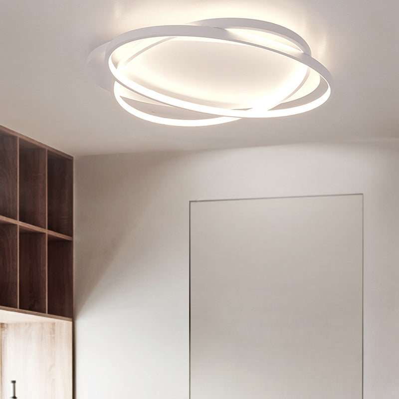 LED Flush Mount Ceiling Lighting 2 Lights Modern Ceiling Mounted Lights for Living Room