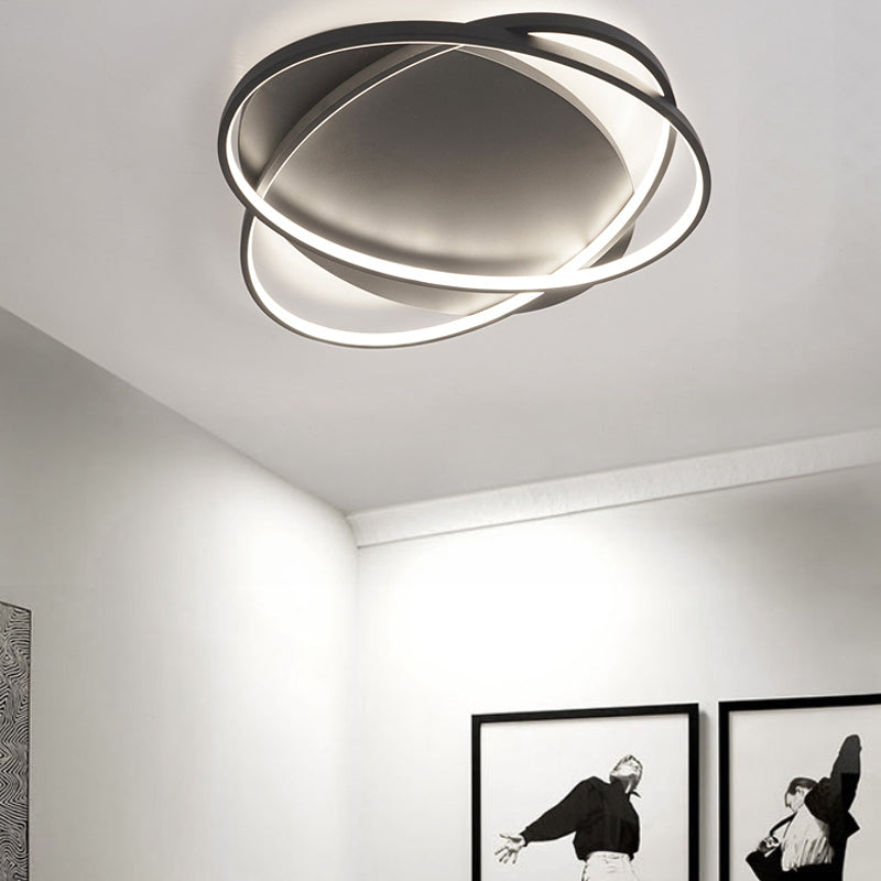 LED Flush Mount Ceiling Lighting 2 Lights Modern Ceiling Mounted Lights for Living Room