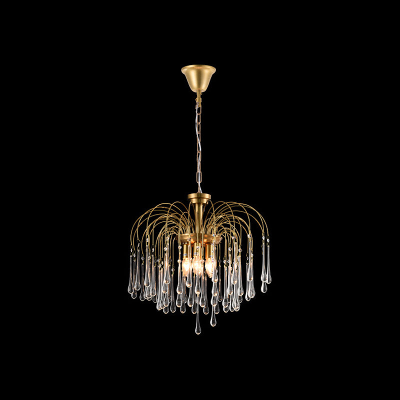 American Metal Chandelier Brown Brawn Tecrid Hasped Hanging Light for Bedroom