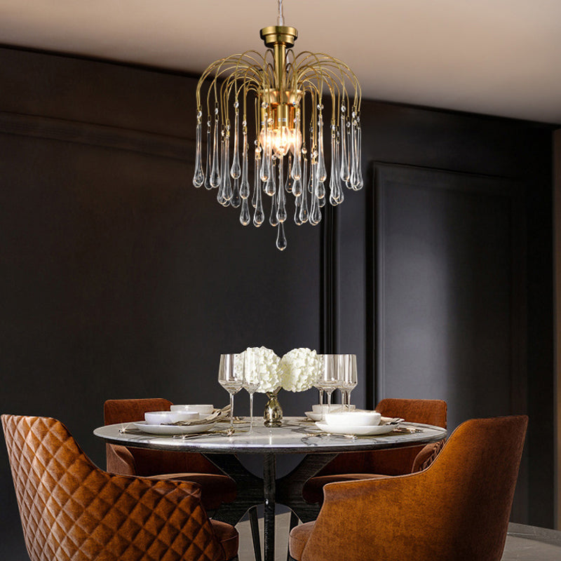 American Metal Chandelier Brown Brawn Tecrid Hasped Hanging Light for Bedroom