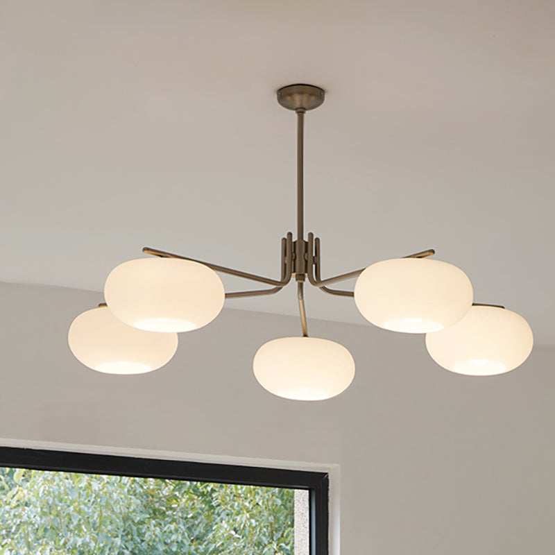 Lámparas de lámparas de lámpara de madera moderna tazón de colgante de suspensión múltiple