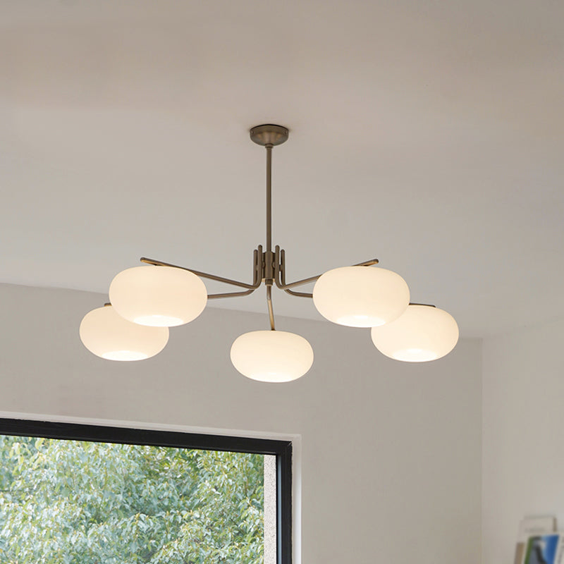 Lámparas de lámparas de lámpara de madera moderna tazón de colgante de suspensión múltiple