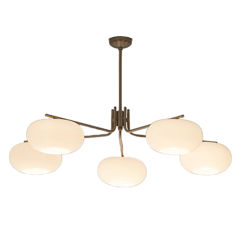 Lámparas de lámparas de lámpara de madera moderna tazón de colgante de suspensión múltiple