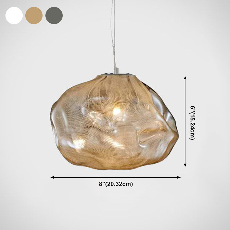 Glass Hanging Pendant Light Creative 1 Light Living Room Modern Hanging Light Fixtures