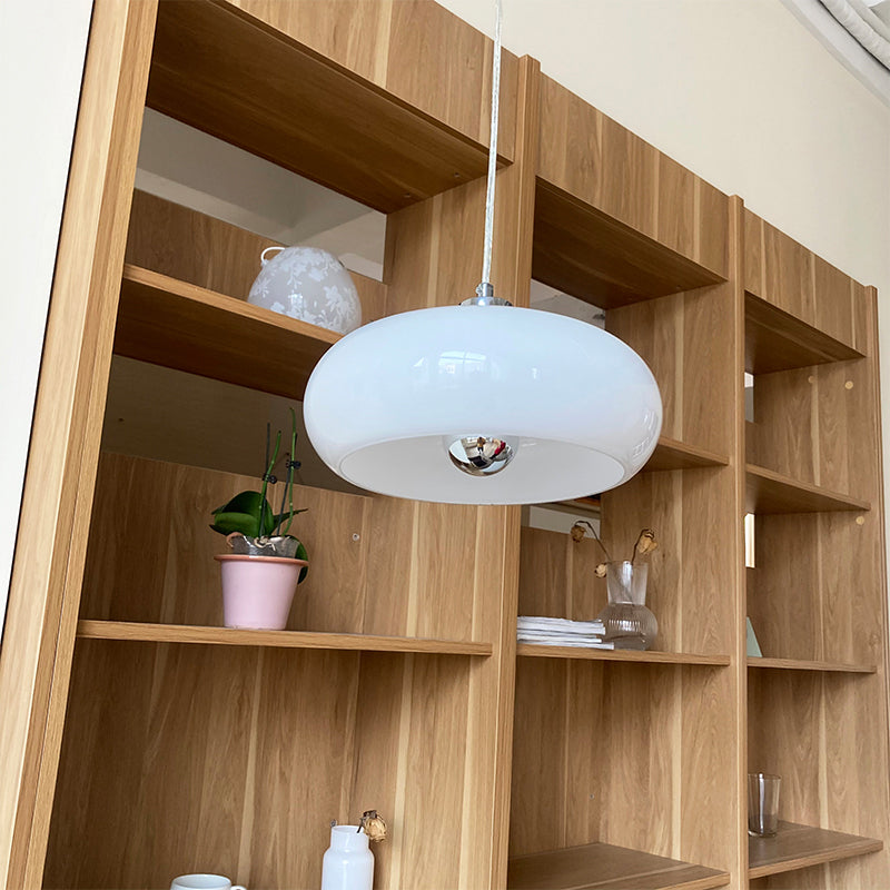 Pendentif tambour pendant suspension de la chambre en verre suspension de style moderne