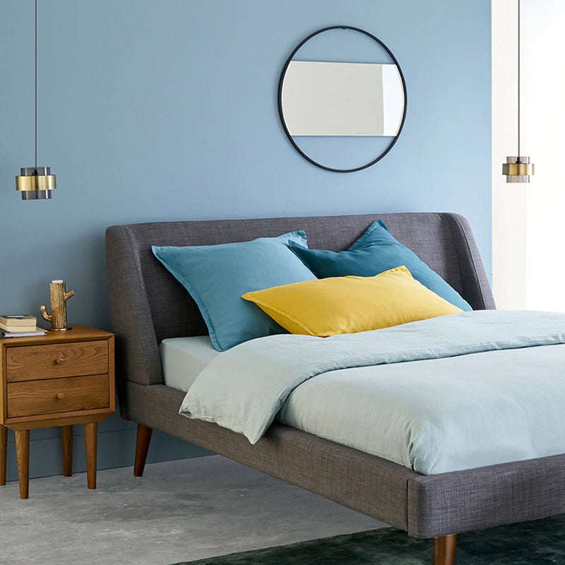 Modern Style Hanging Light 1 Light Glass Cylinder Pendant Light for Bedside